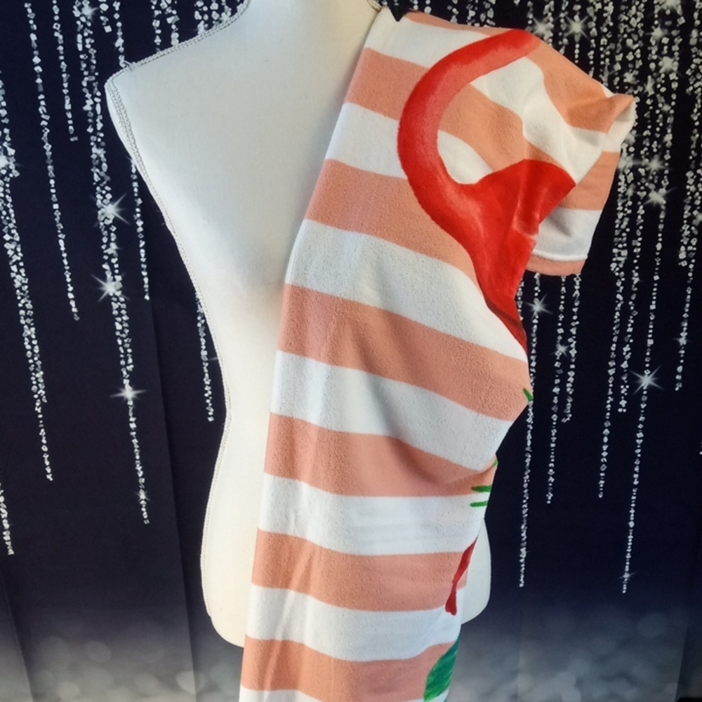 🌼 🍒 Northpoint Summer Tropical Flamingo Beach Towel